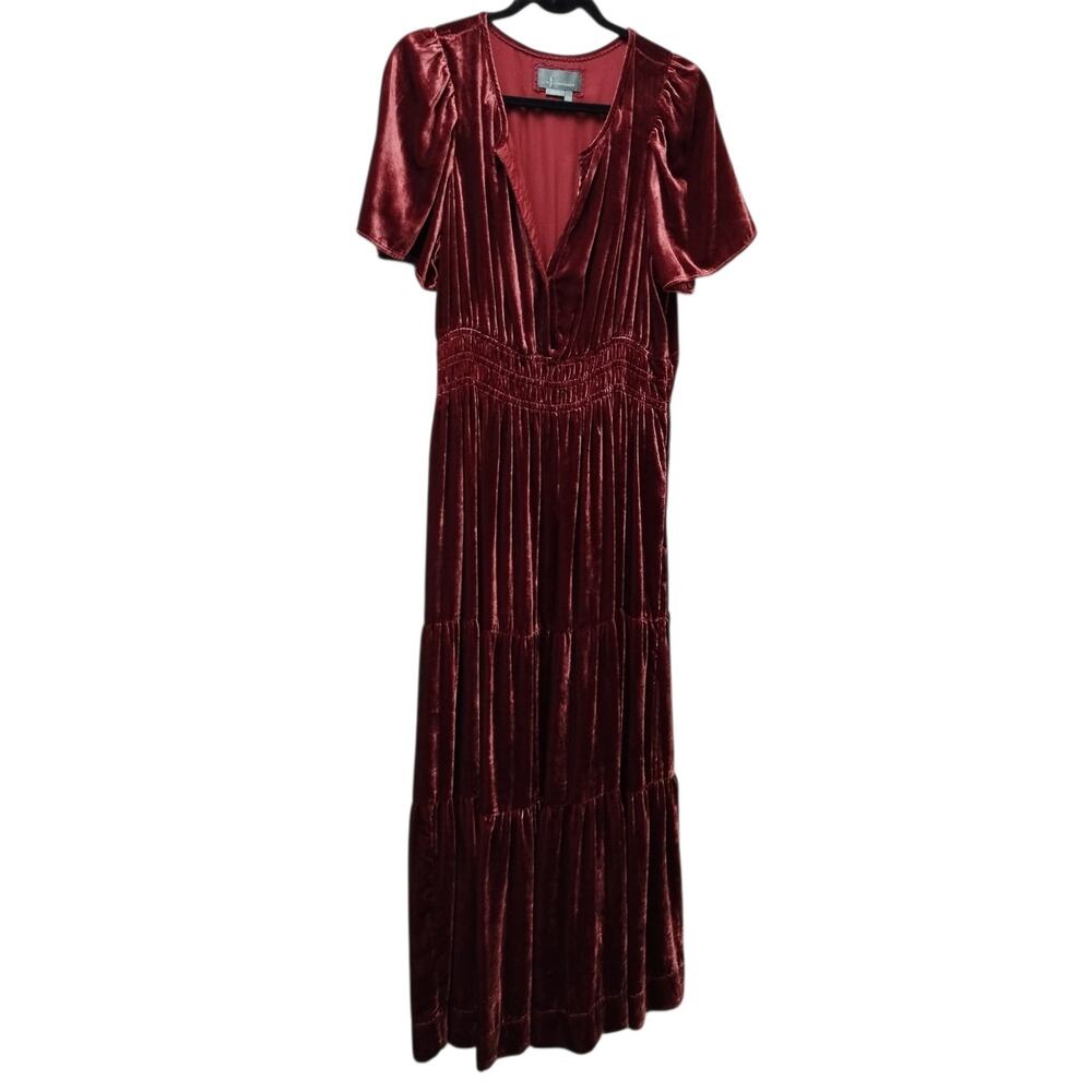 Anthropologie Womens Somerset Velvet Edition Maxi Dress Large Whimsigoth Vamp
